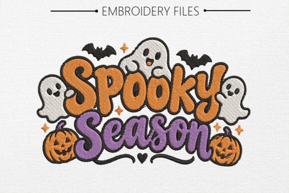 Spooky Halloween Embroidery Design