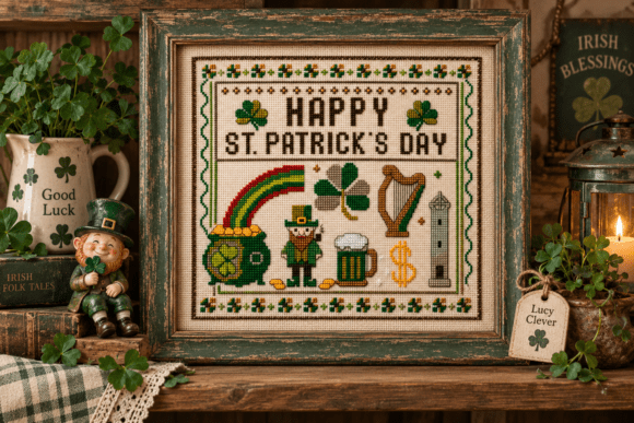 St. Patrick's Day Cross Stitch Pattern