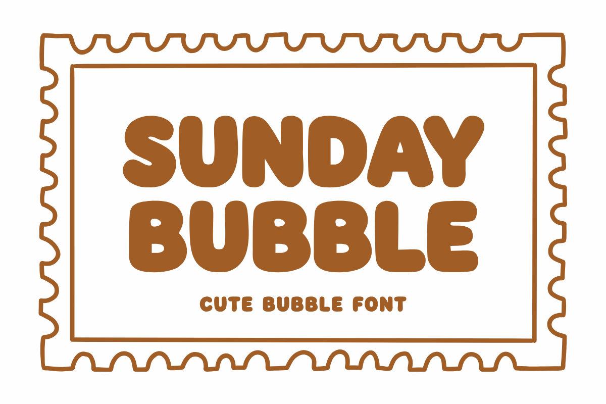Sunday Bubble preview, soft rounded bubble display