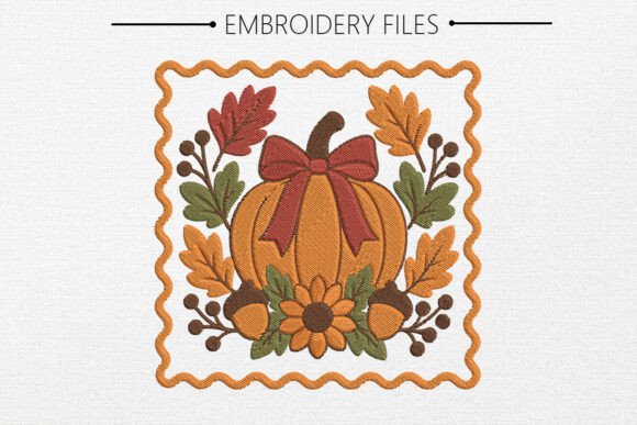 Thanksgiving Turkey Embroidery Design