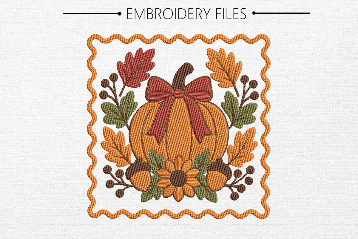 Thanksgiving Turkey Embroidery Design