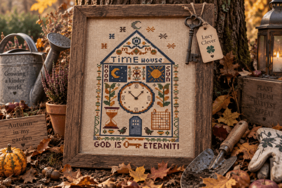 Time House Cross Stitch Pattern PDF
