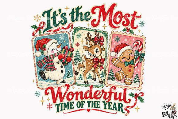 Vintage Christmas Characters PNG