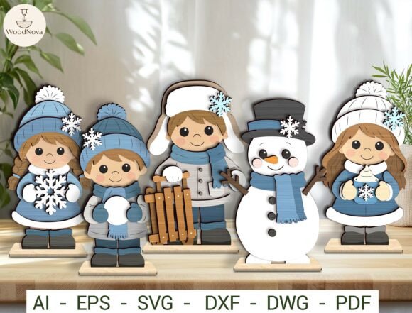 Winter Kids Decor SVG Bundle