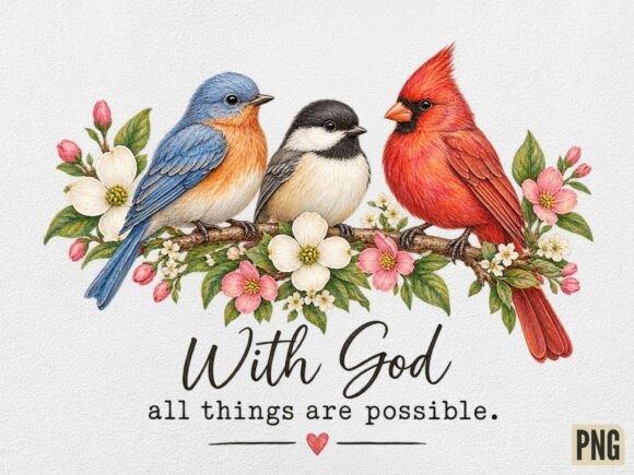 With God All Things Are Possible Birds P