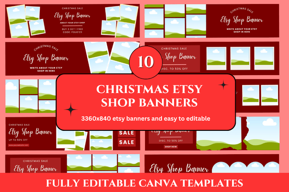 10 Christmas Mockup Banner