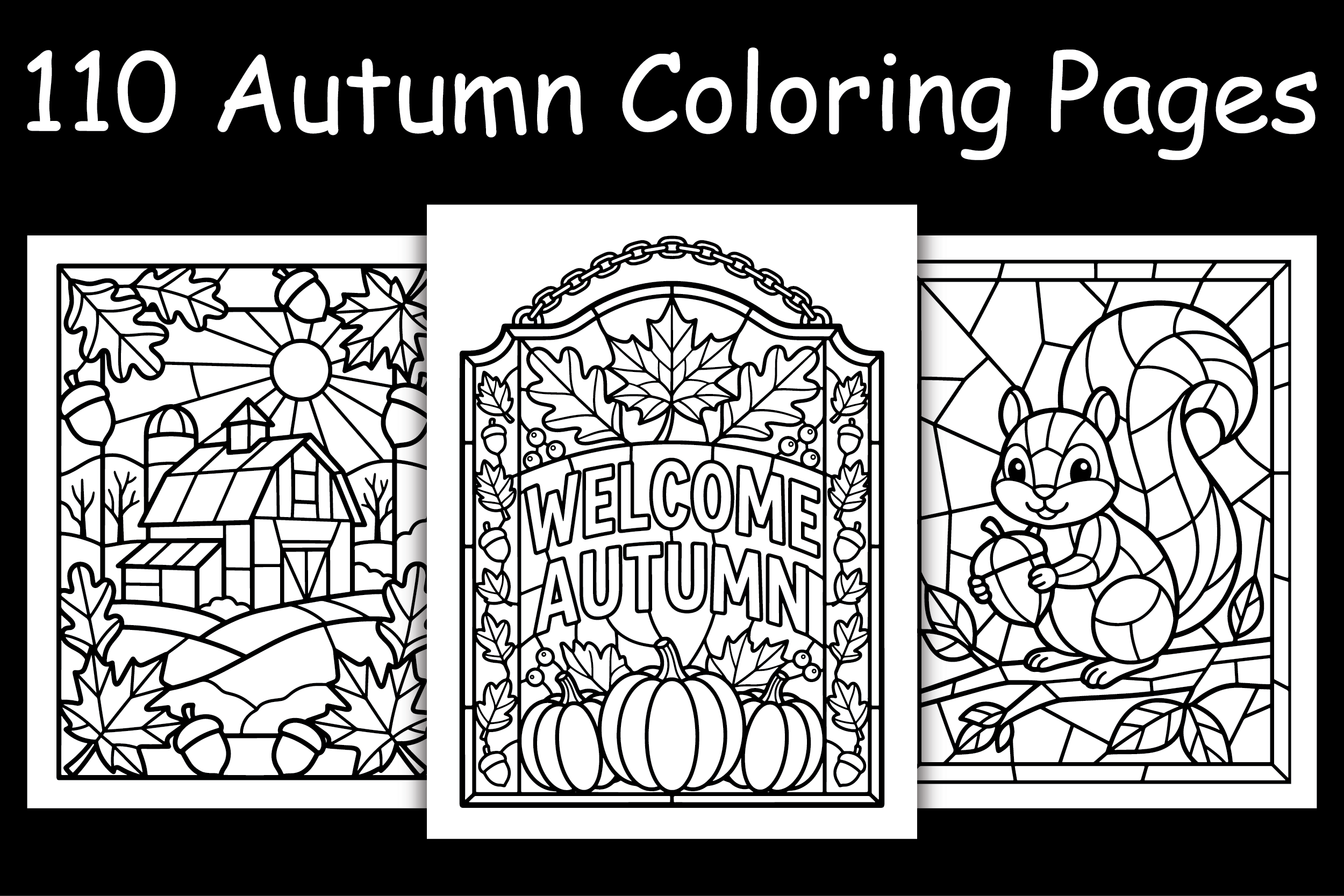 110 Autumn Coloring Pages