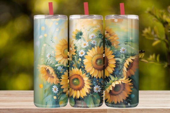 20 Oz Sunflower Tumbler Wrap