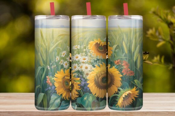 20 Oz Sunflower Tumbler Wrap