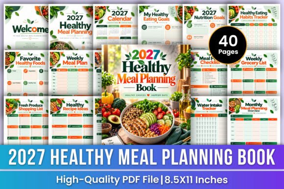 2027 Healthy Meal Planning Book | Meal