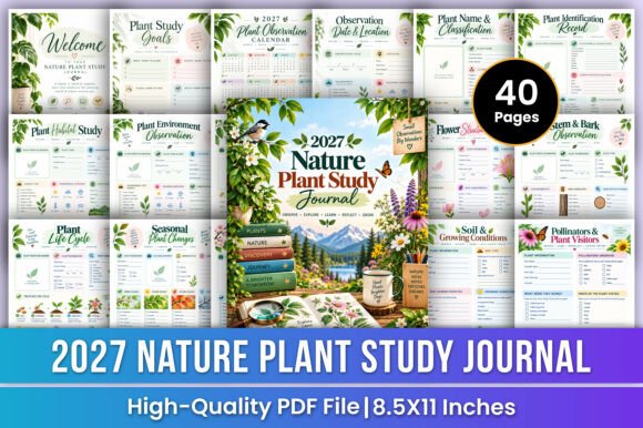 2027 Nature Plant Study Journal | Plant