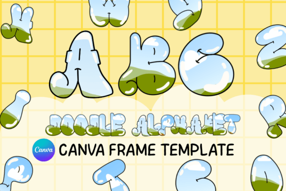 3D Alphabet Letter Frames a-Z | Editable