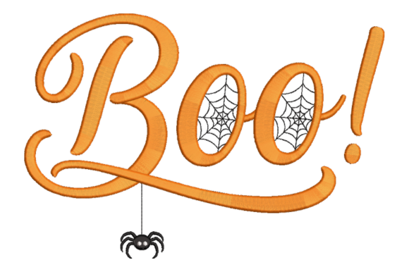 Boo Halloween Embroidery Design