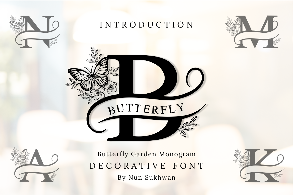 Butterfly Garden Monogram