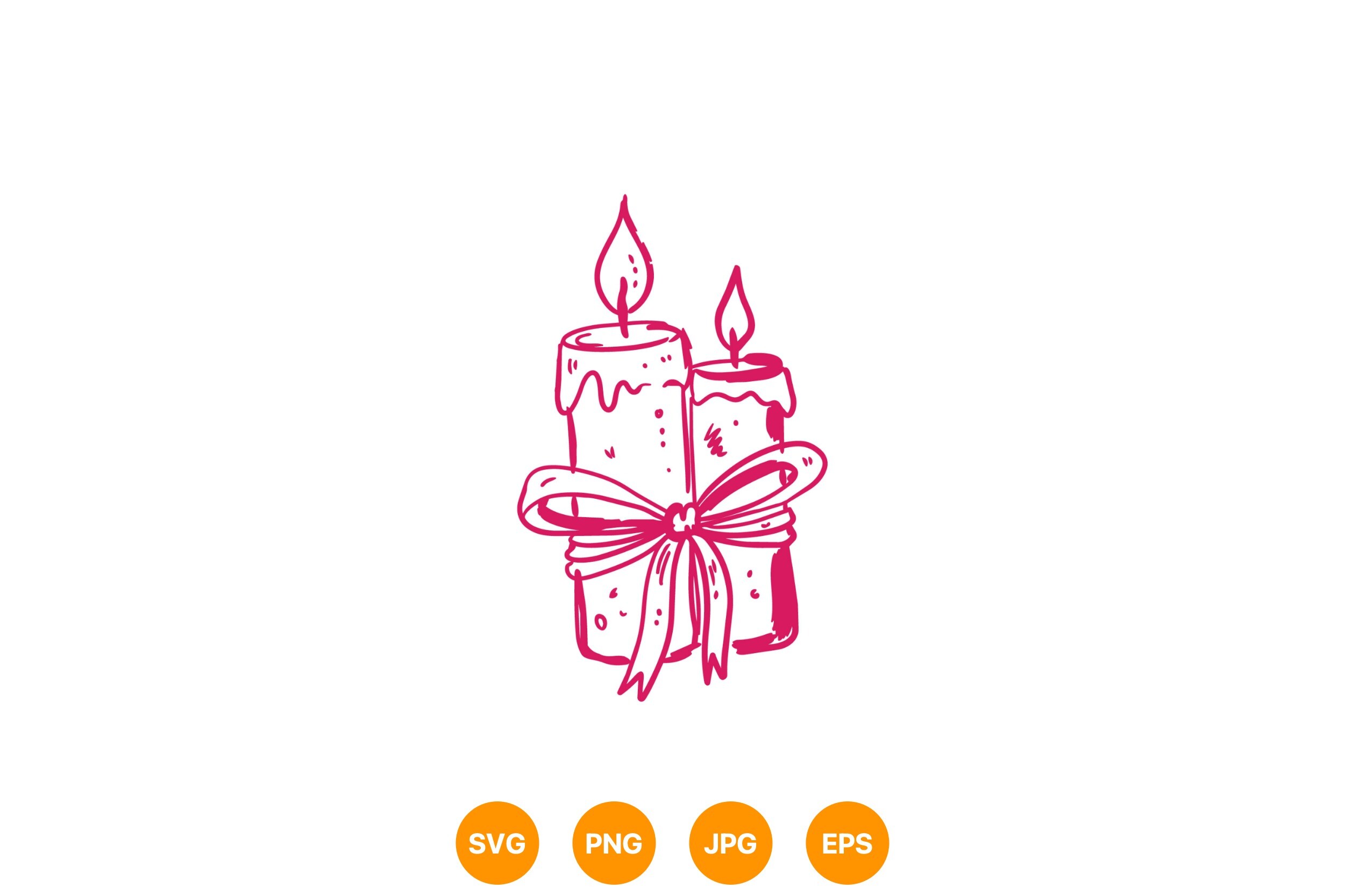 Candle Book Ribbon Art