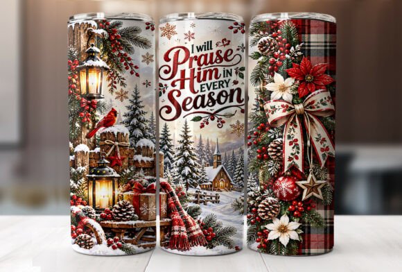 Christian Christmas 20oz Tumbler Wrap