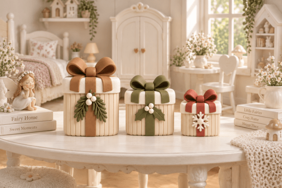 3D Printable Christmas Village House Trio STL File - Festive Holiday Decor - Image 17