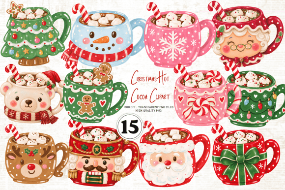 Christmas Hot Cocoa Clipart