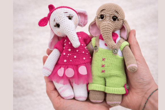 Crochet Elephant Doll Pattern