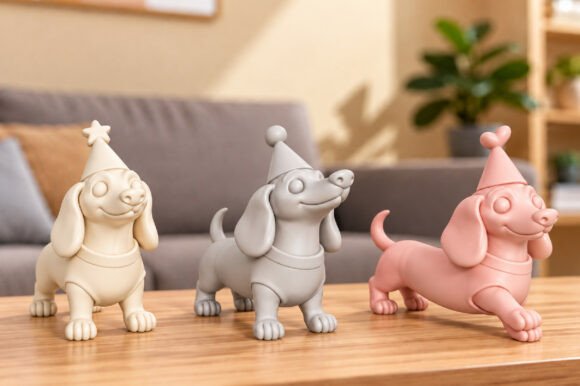 Cute Donkey Figurine STL 3D Print Set – 3 Adorable Farm Animal Models - Image 12