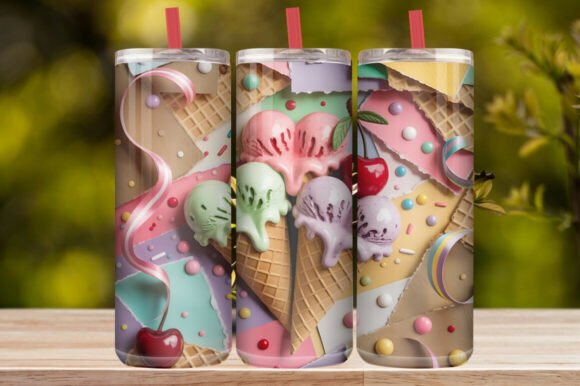 Cute Love Hearts Tumbler Wrap