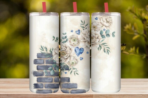 Cute Love Hearts Tumbler Wrap