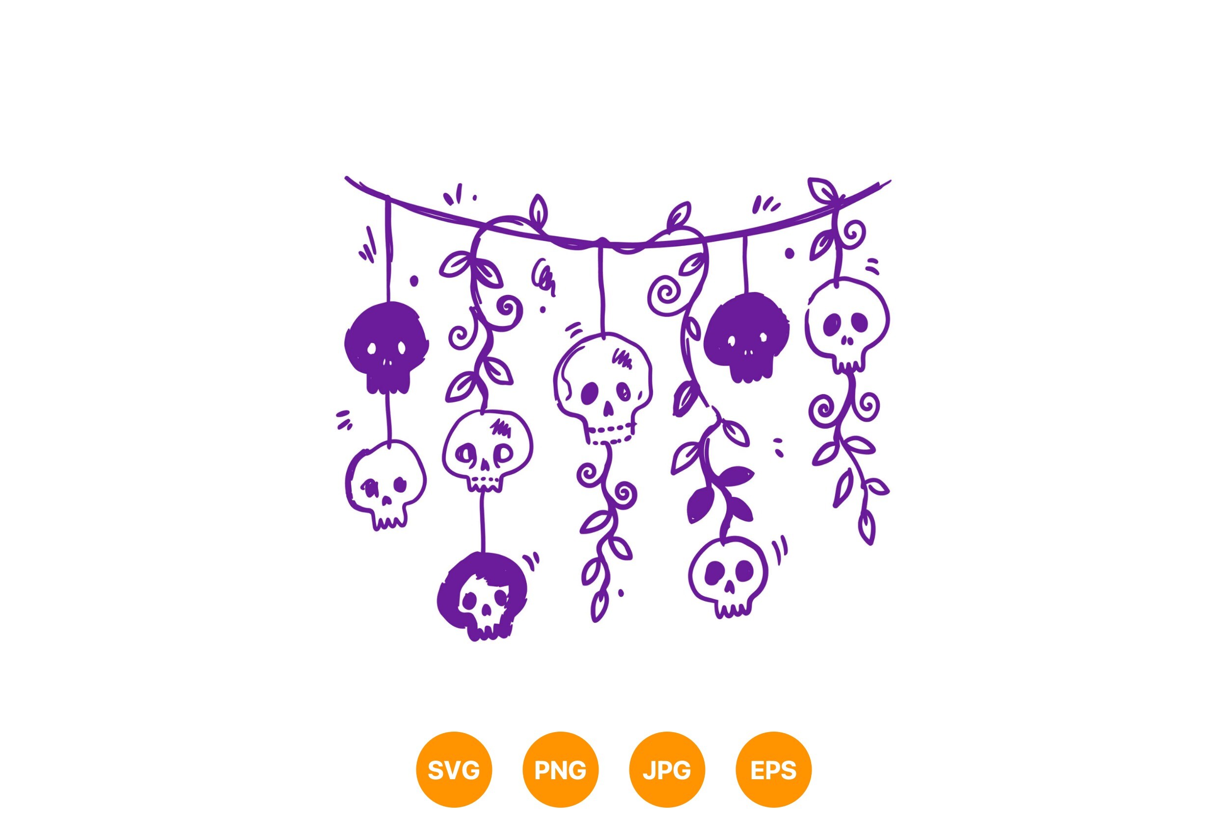 Day of the Dead Skull Garland