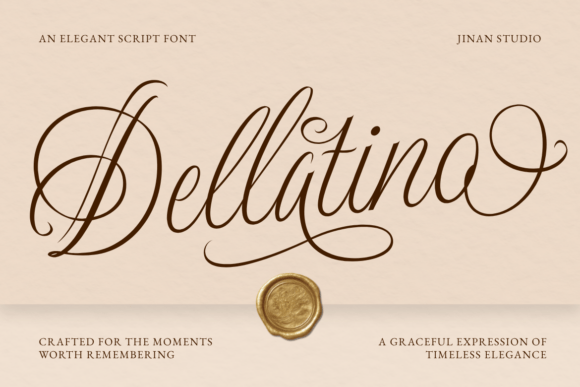 Dellatino Font - Lettering Fonts