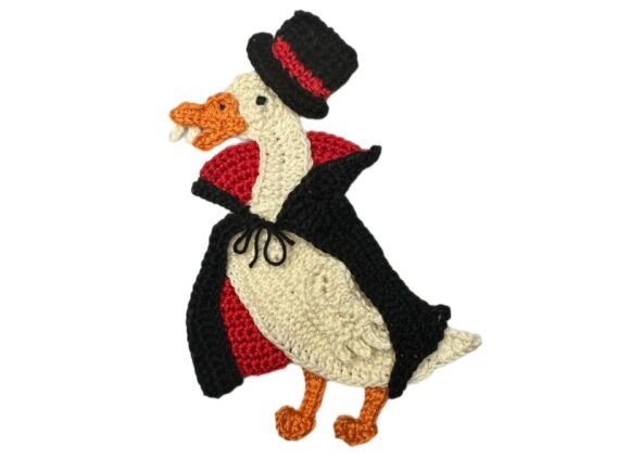 Duck Halloween Crochet Applique Pattern