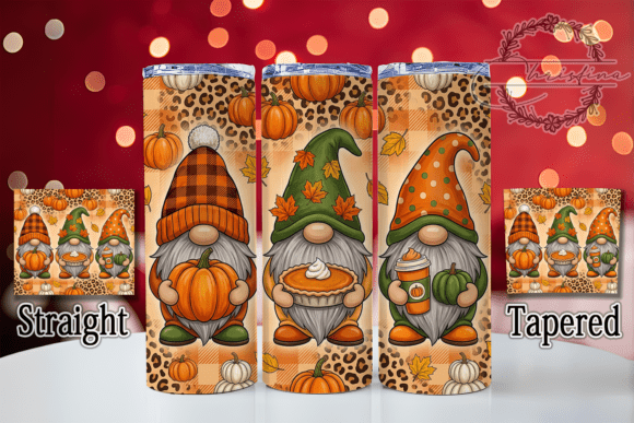 Fall Gnome Plaid 20oz Tumbler