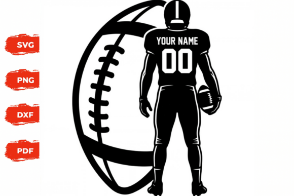 Football Player SVG Personalized Team