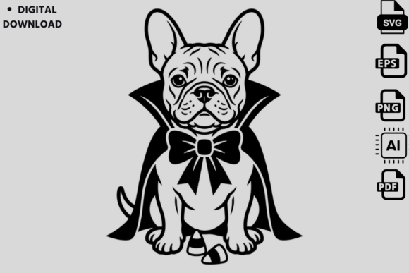French Bulldog Vampire Halloween SVG