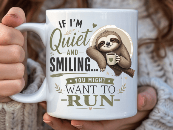 Funny Sloth Quote Animal Coffee Mug Wrap