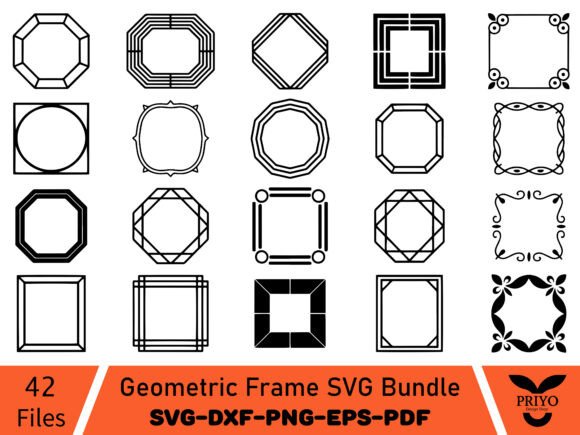 Geometric Frame SVG Bundle