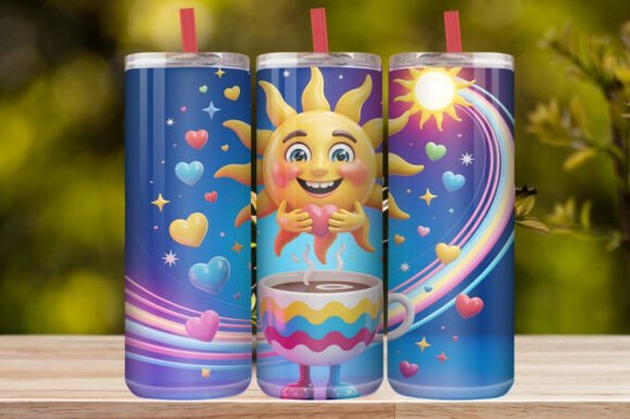 Good Morning Floral Coffee Tumbler Wrap