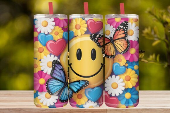 Good Morning Floral Coffee Tumbler Wrap