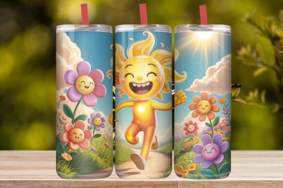 Good Morning Floral Coffee Tumbler Wrap