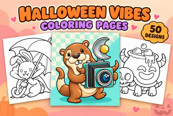 Halloween Vibes Coloring Pages Vol. 3