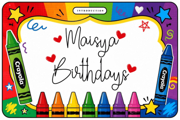 Maisya Birthdays Font - Lettering Fonts