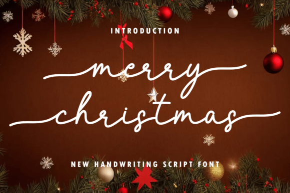 Merry Christmas Font - Lettering Fonts