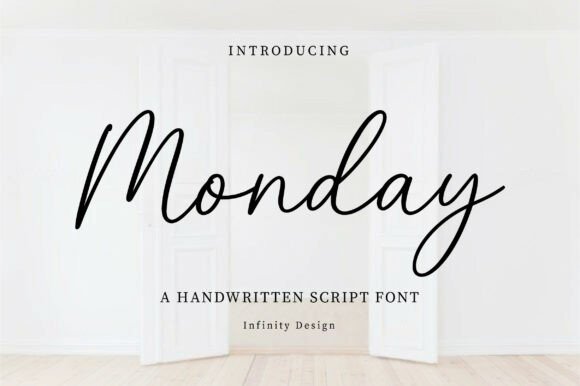 Monday Font - Lettering Fonts