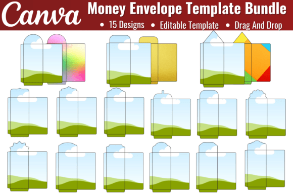 Money Envelope Template Canva Editable