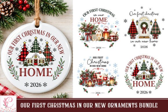 Our First Christmas in Our New Home PNG