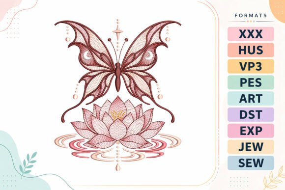 Ripple Butterfly Lotus Flower