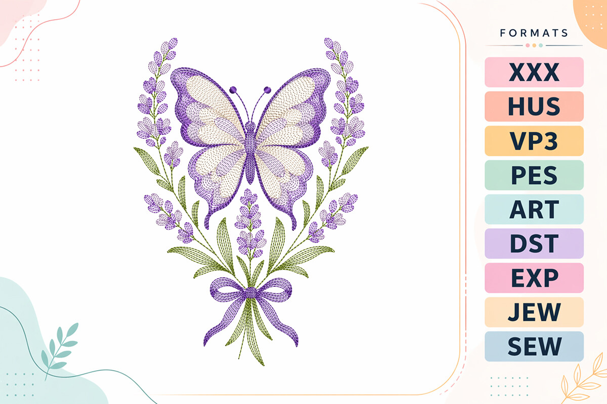 Ripple Floral Butterfly