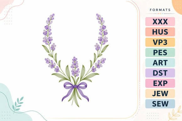 Ripple Lavender Floral Wreath