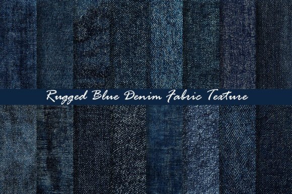 Rugged Blue Denim Fabric Texture