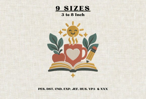 Teacher Love Embroidery Design Book DST