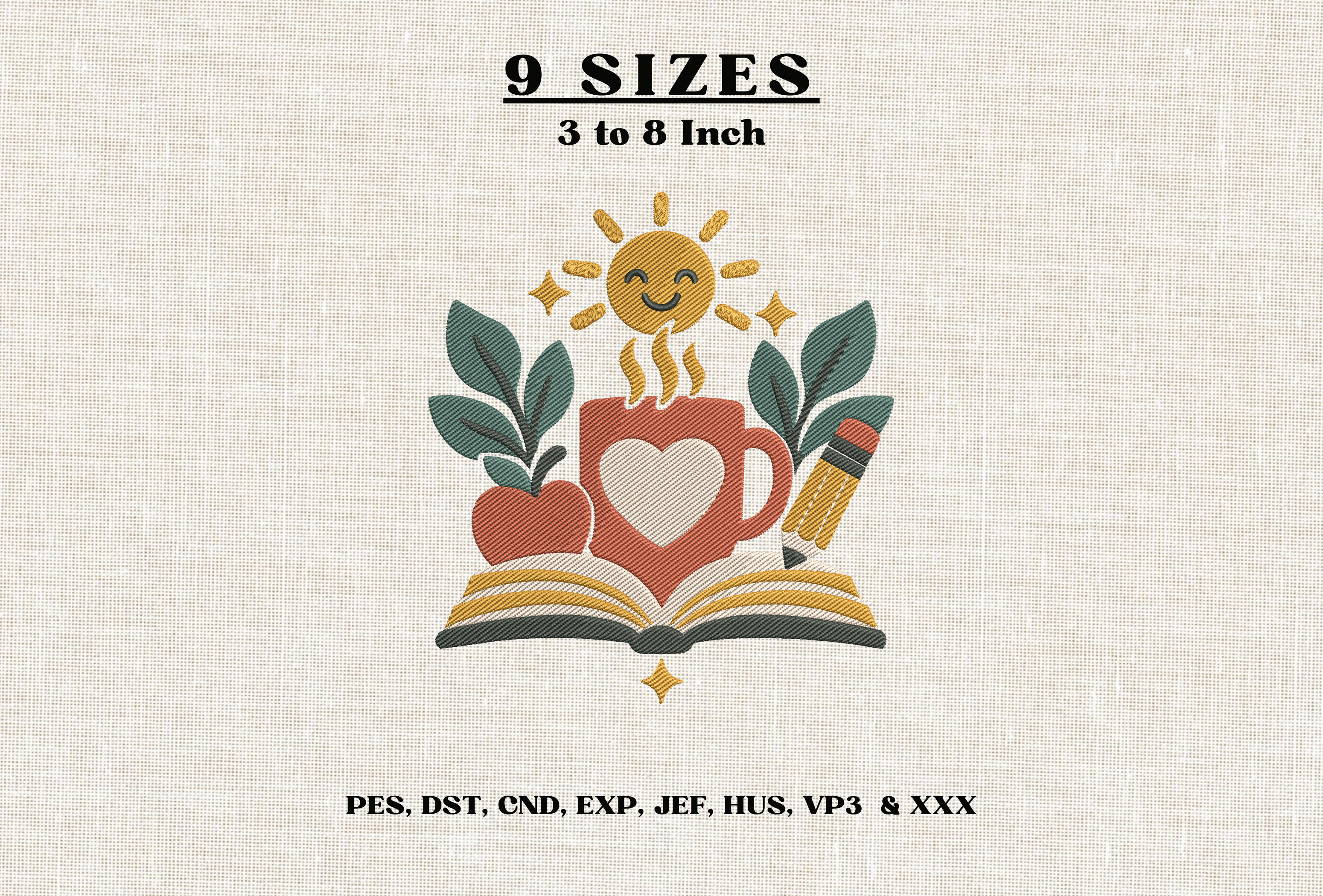 Teacher Love Embroidery Design Book DST