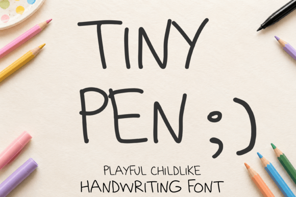 Tiny Pen Font - Lettering Fonts